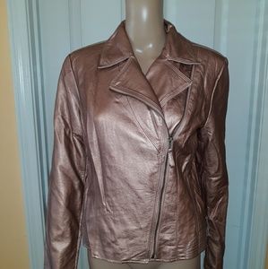 Rose Gold motorcycle style jacket